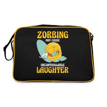 Zorbing peut provoquer un rire incontrôlable - Sac Retro - noir/or - Dos