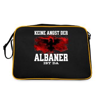 Ne vous inquiétez pas, les Albanais sont là - Sac Retro - noir/or - Dos