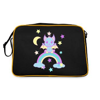 Chauve-souris Enfants Enfant Bébé Chauves-souris - Sac Retro - noir/or - Dos