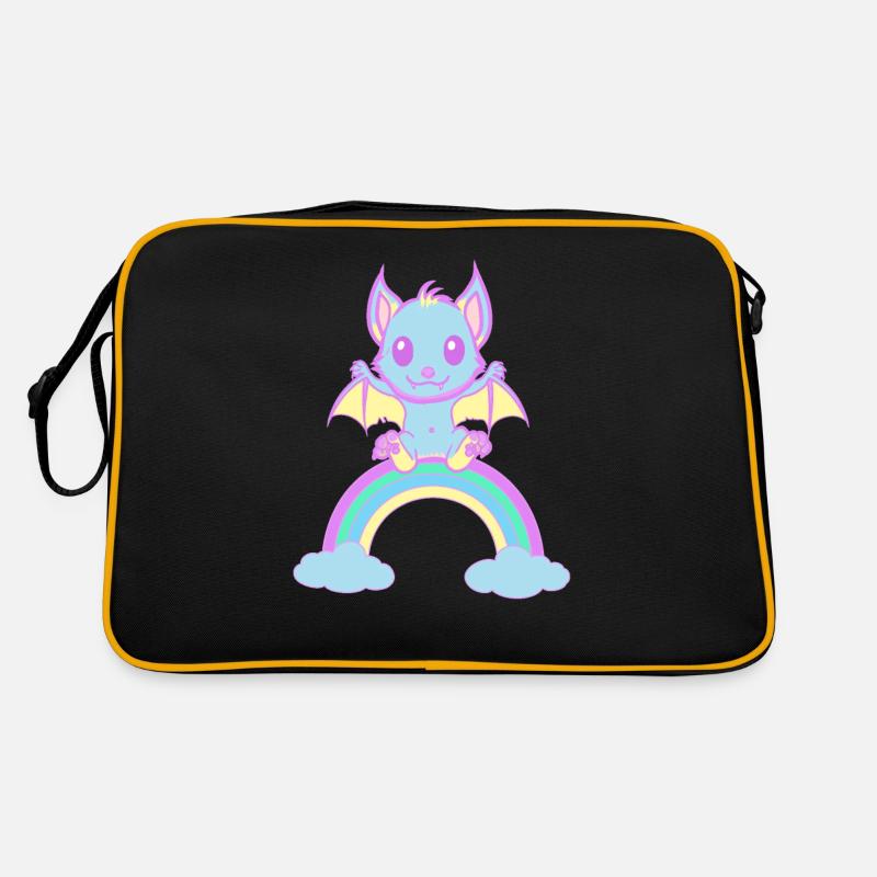 cute bat bats Retro Bag