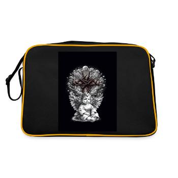 Angel Cross Crosses Crucifix Spirituel - Retro Bag - black/gold - Back