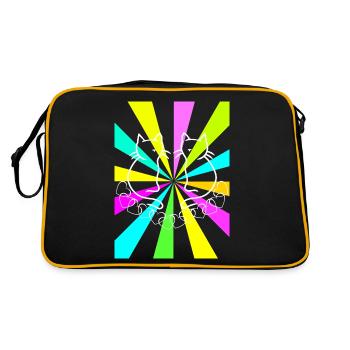 80s Retro Cats Cat Teen - Retro Bag - black/gold - Back