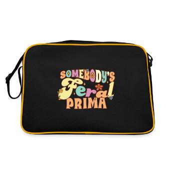 Quelqu’un Feral Prima Cousin Espagnol Groovy - Sac Retro - noir/or - Dos