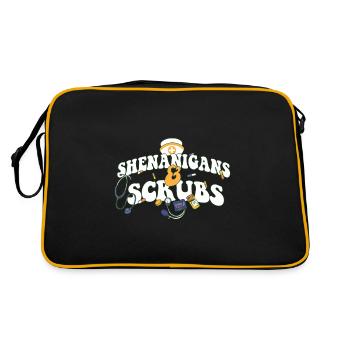 Shenanigans & Scrubs Infirmière urgente Médecin St. - Sac Retro - noir/or - Dos