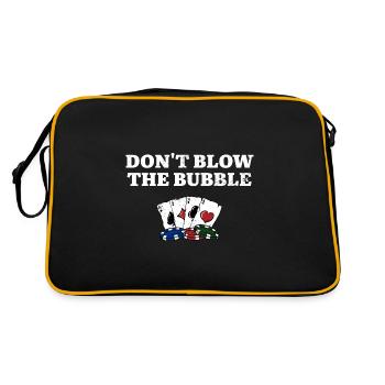 Don't Blow the Bubble Gambler Poker Gambling - Retro Bag - black/gold - Back
