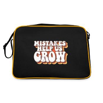 Mistakes Help Us Grow Student Teacher - Retro Bag - black/gold - Back