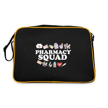 Escouade Pharmacie Pharmacien Pharmacologie de la vie - Sac Retro - noir/or - Dos
