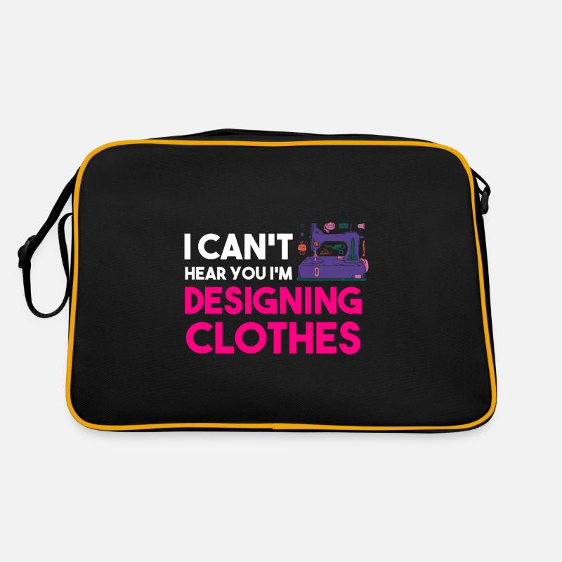 I Can't Hear You I'm Designing Clothes Designer Retro Tasche
