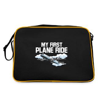 Voyage de vacances en solo Mon premier avion - Sac Retro - noir/or - Dos