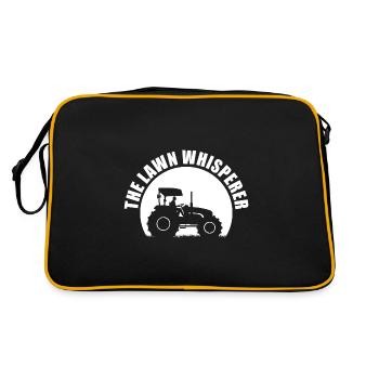 The Lawn Whisperer Greenkeeper - Retro Tasche - Schwarz/Gold - Hinten
