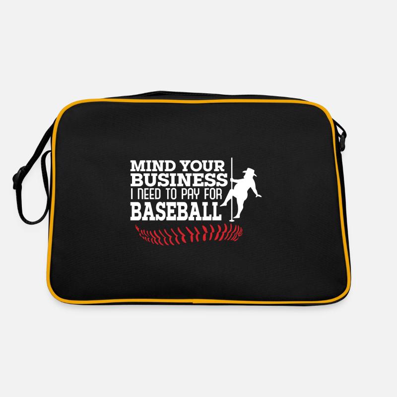mi Mind Your Business I Need To Pay For Baseball Retro Tasche