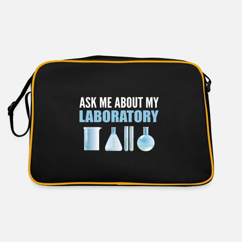 Ask Me About My Laboratory Mikrobiologe Retro Tasche