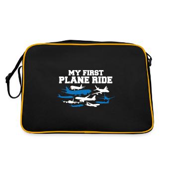 Voyage de vacances en solo Mon premier avion - Sac Retro - noir/or - Dos