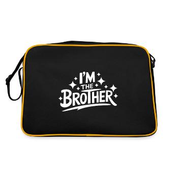 Frère Grand Frère Frère Famille - Sac Retro - noir/or - Dos