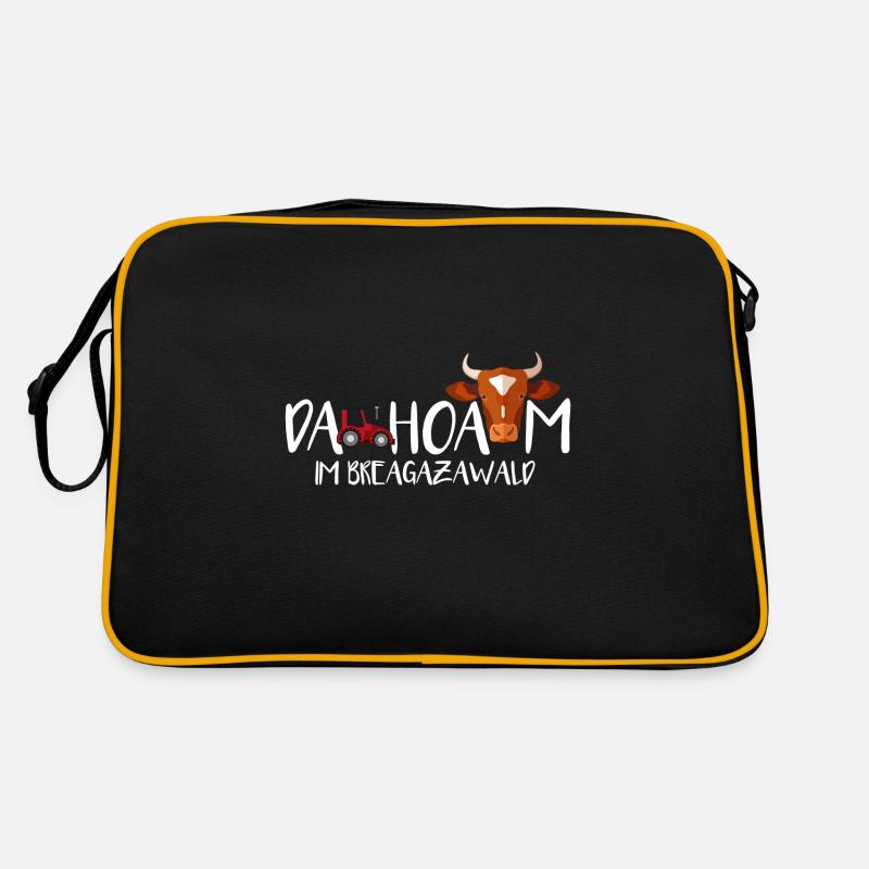 Vorarlberg Heimat Spruch Dahoam Bregenzerwald Retro Tasche