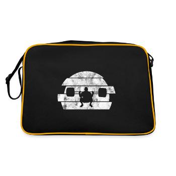 Musculation Bodybuilder GYM Fitnessstudio Retro - Sac Retro - noir/or - Dos