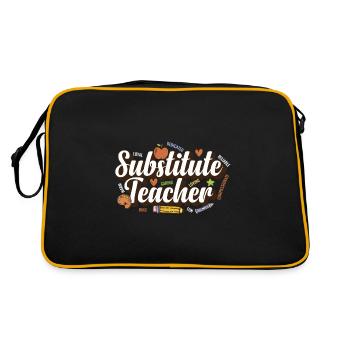 Enseignant suppléant Éducateur scolaire Enseignant - Sac Retro - noir/or - Dos