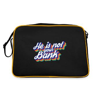 Égalité des sexes Il n’est pas votre faillite bancaire - Sac Retro - noir/or - Dos