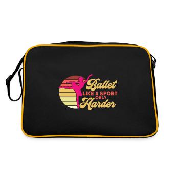 Ballet comme un sport seulement Ballerine - Sac Retro - noir/or - Dos