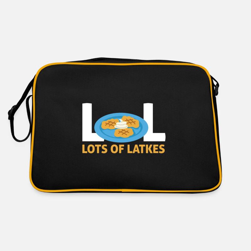 Juif Joyeux Hanoukka Lot De Latkes Costume Sac Retro