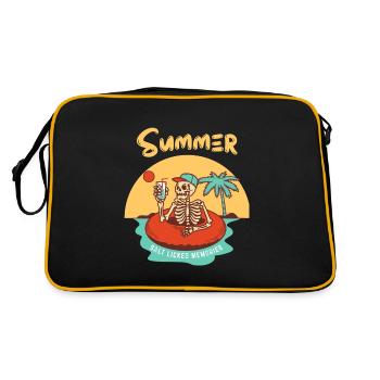Sommer Sommer - Retro Tasche - Schwarz/Gold - Hinten