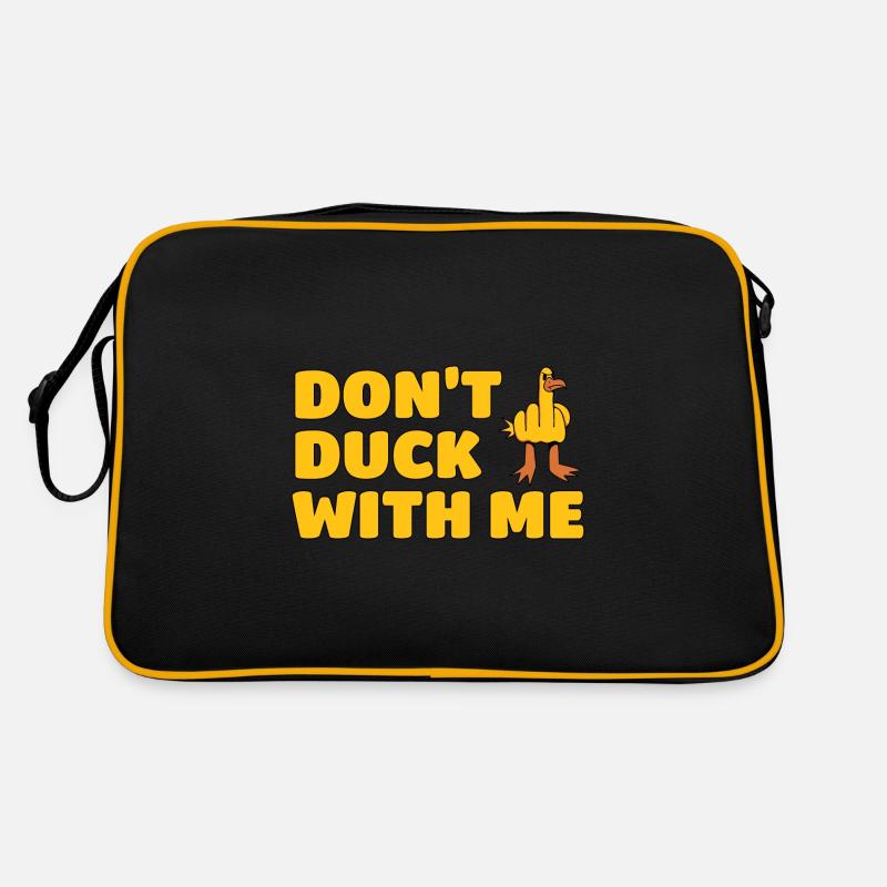 Sarcastic Duck Mom Dad Funny Rubber Duck Meme Retro Tasche