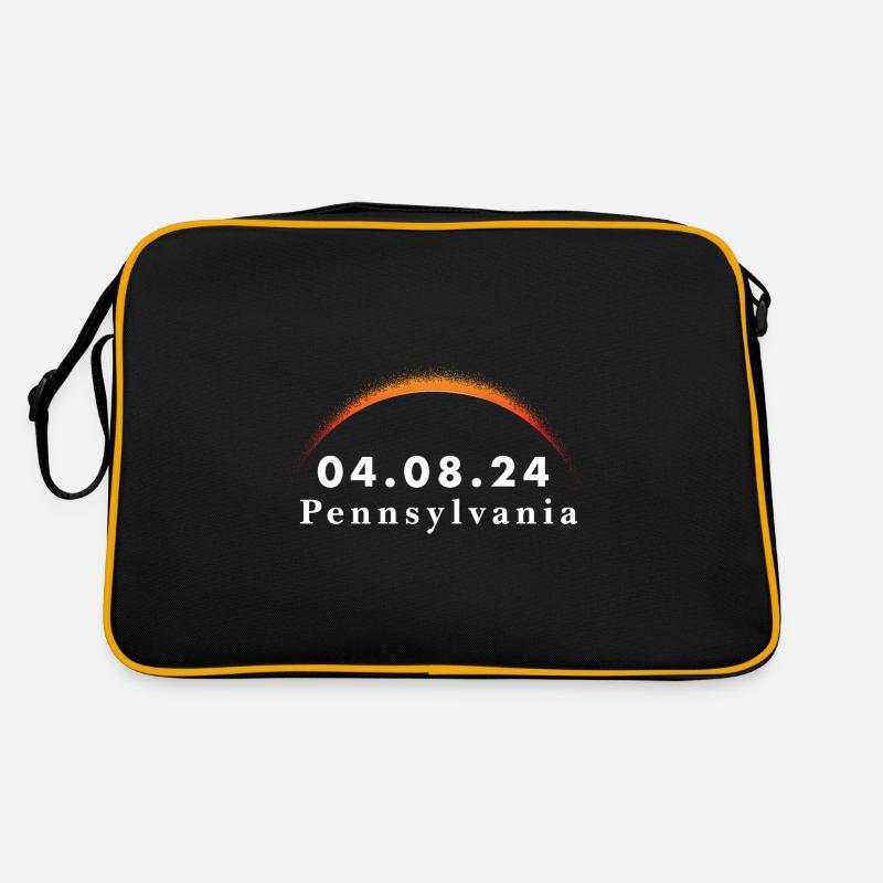 Total Solar Eclipse Path of Totality Pennsylvania Retro Tasche