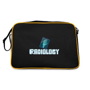 Radiology Squad Rad Tech Radiographer Technician - Retro Bag - black/gold - Back