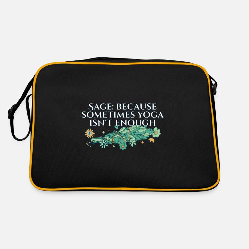 Sage Because Sometimes Yoga Isn't Enough Smudge Retro Tasche