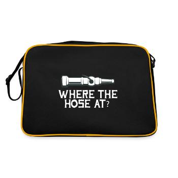 Where is the hose? Firefighter Rescuer Fire - Retro Bag - black/gold - Back