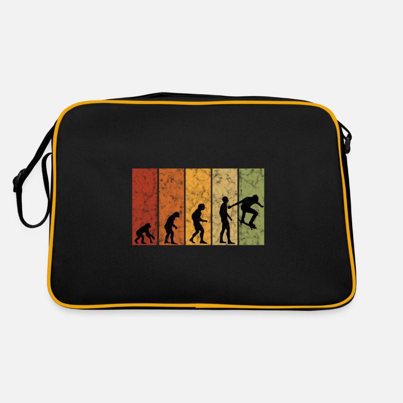 Skateboarder Skateboard Skater Skate Evolution Retro Tasche