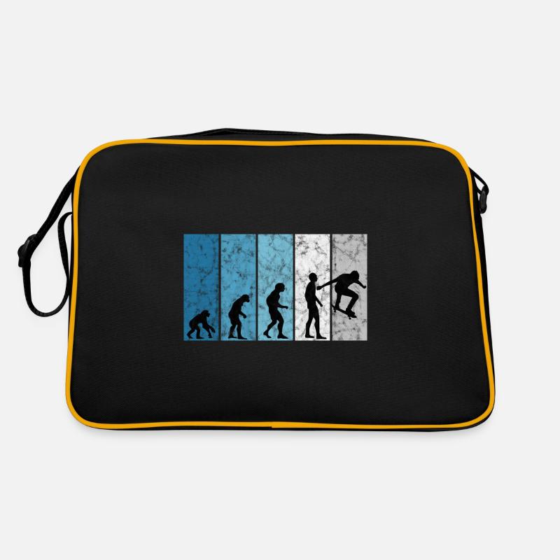 Skateboarder Skateboard Skater Evolution Skateing Retro Tasche