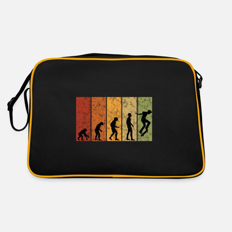 Evolution Skateboarder Skateboard Skater Skate Sac Retro