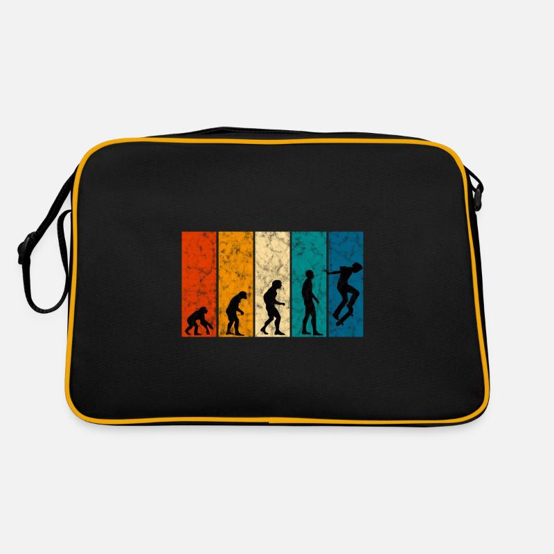 Evolution Skateboarder Skateboard Skater Skate Sac Retro