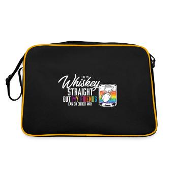 J’aime mon whisky hétéro égalité des sexes LGBT - Sac Retro - noir/or - Dos