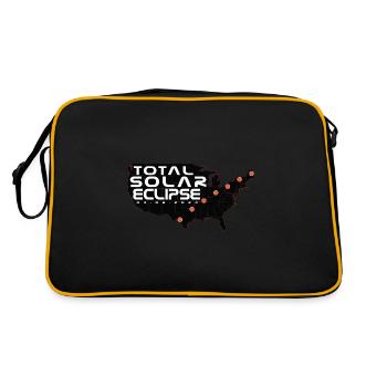 Carte de l’éclipse solaire totale de Path of Totality Lover - Sac Retro - noir/or - Dos
