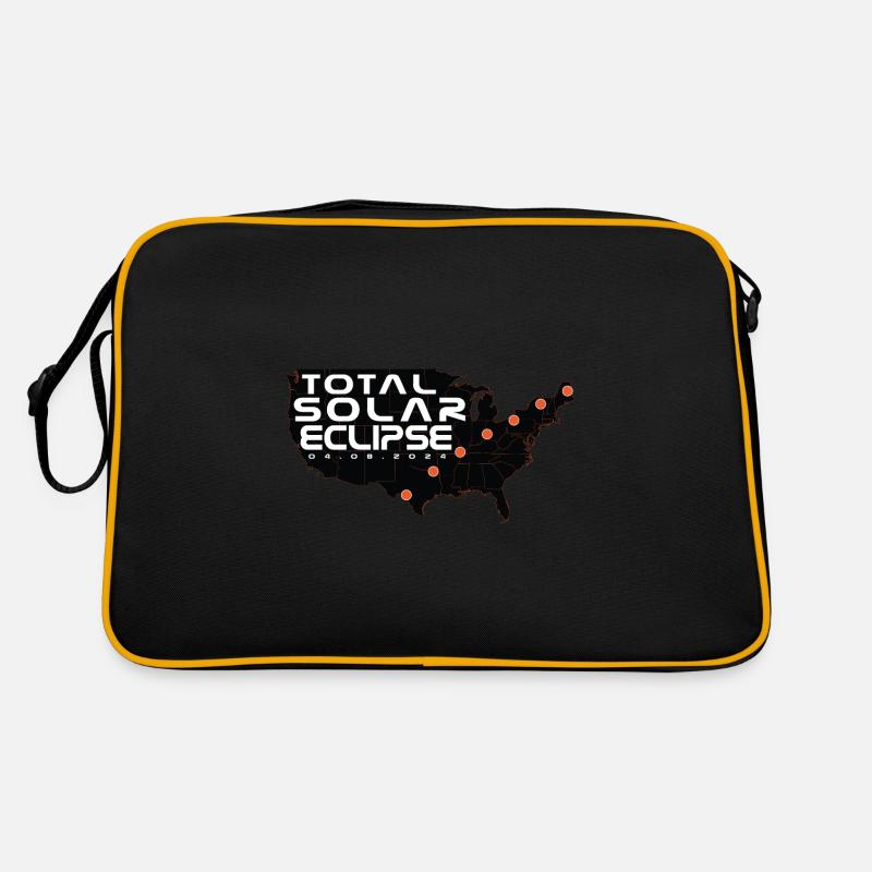 Path of Totality Lover Total Solar Eclipse Map Retro Tasche