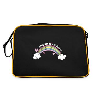 ABA Therapist Behavioral Therapy Progress Is Not - Retro Bag - black/gold - Back