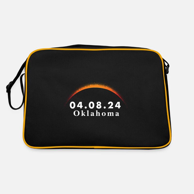 Total Solar Eclipse Path of Totality Oklahoma Retro Tasche