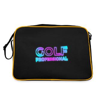 GOLF PROFESSIONAL PRO NEON RETRO 90s 80s PROETTE MOTIFS - Retro Bag - black/gold - Back