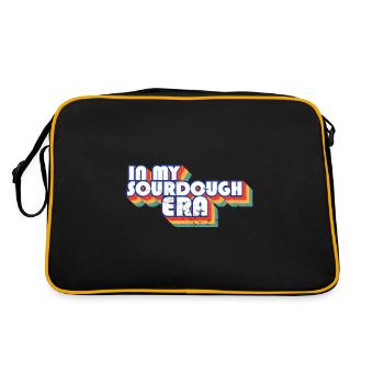 Dans mon ère au levain Home Baker Funny Bread Baking - Sac Retro - noir/or - Dos