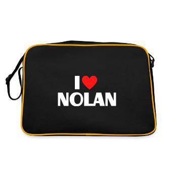 J’aime Nolan Red Heart Love Fan Gift - Sac Retro - noir/or - Dos