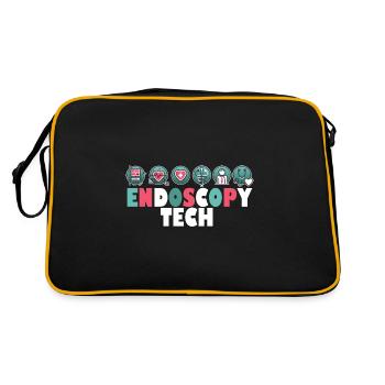 Conceptions uniques d’infirmière d’endoscopie et d’escouade gastro - Sac Retro - noir/or - Dos