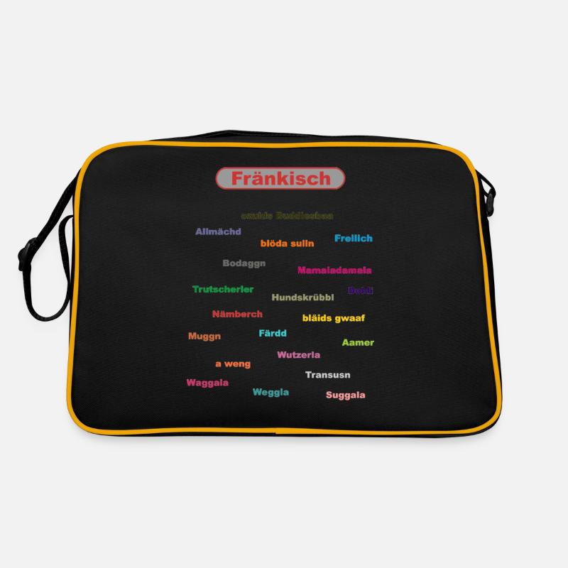 franken rs - Retro Tasche - Schwarz/Gold