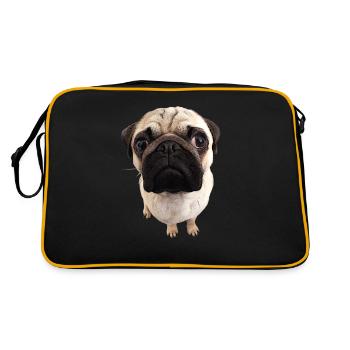 Pug views - Retro Bag - black/gold - Back