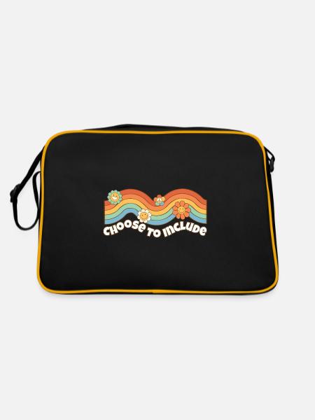 Un thérapeute ABA choisit d’inclure un enseignant accéléré - Sac Retro - noir/or - Dos