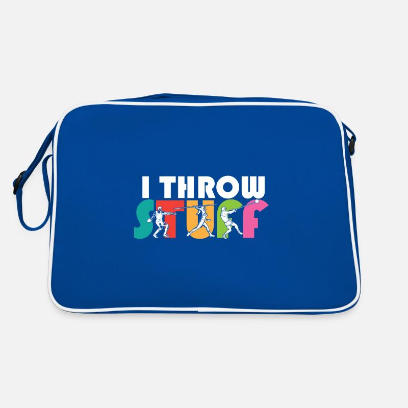 I Throw Stuff Discus Thrower Shot Put Track & Retro Tasche