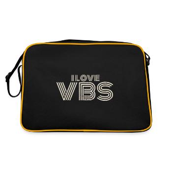 VBS Crew Summer Camp Vacation Teacher Student - Retro Tasche - Schwarz/Gold - Hinten