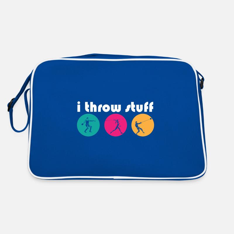 Je lance des trucs Lancer du disque Lancer du poids Piste & Sac Retro
