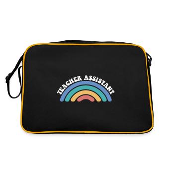 Aide-enseignant(e) Éducateur scolaire suppléant - Sac Retro - noir/or - Dos
